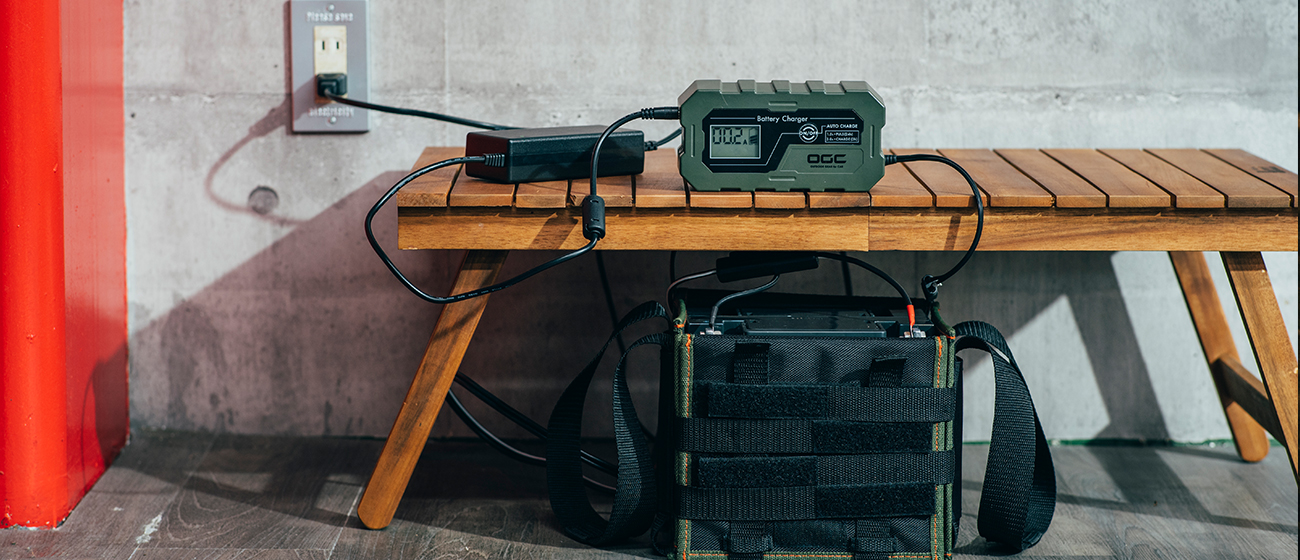 フィールドパワーユニット専用バッテリーチャージャー使用イメージ