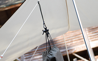 アウトドアツール付属品とつなげて紛失対策に