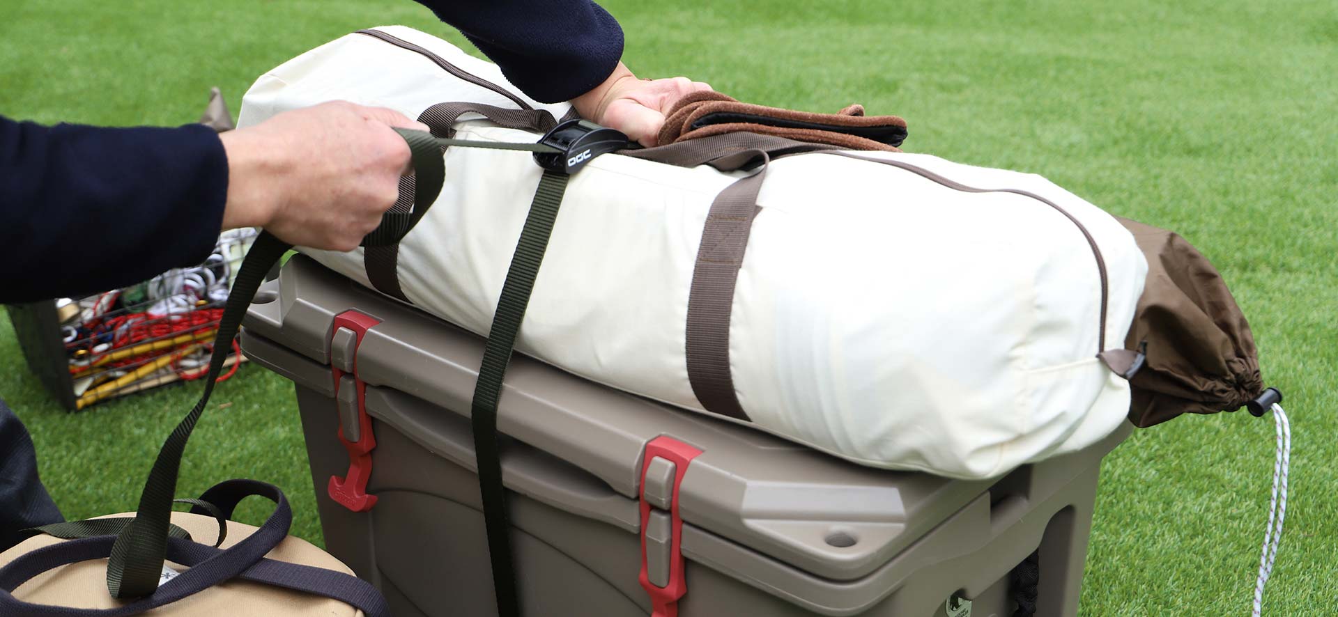 カムバックルタイダウンベルト