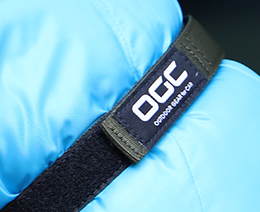 面ファスナーで簡単に着脱できる