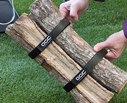 ばらばらの薪などまとめるのに最適