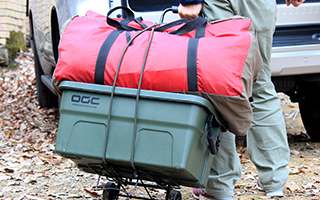 アウトドアツールをカンタンにまとめたり固定できる