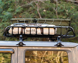 ゴム伸縮で小さな荷物から大きな荷物まで対応できる