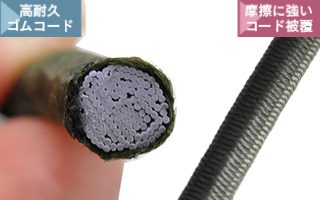 高い耐久性で安心して使用できるスペック（引張力5.3㎏）