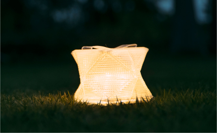 多面構造とメッシュ素材