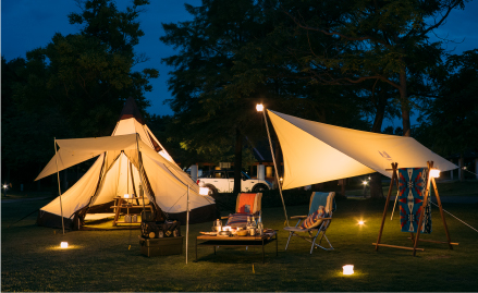 ウォームホワイトの温かいLEDの光