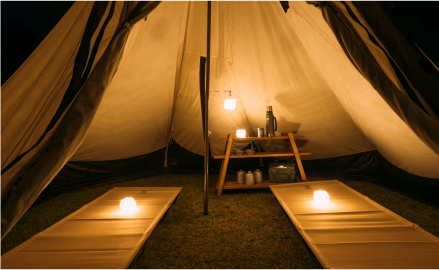 くつろぐ時は明るさを抑えた10％に設定。